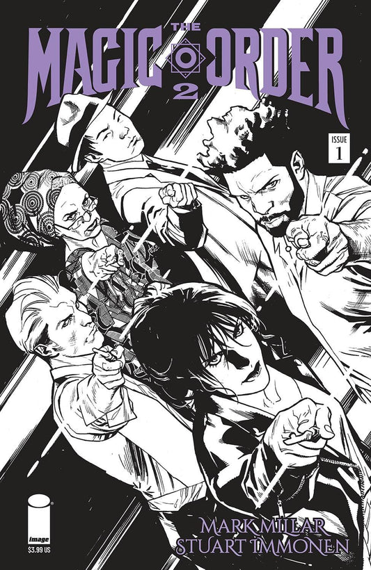 IMAGE COMICS COMIC BOOK VF/NM MAGIC ORDER 2 #1 (OF 6) CVR B IMMONEN B&W (MR)
