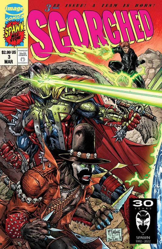 IMAGE COMICS COMIC BOOK VF/NM SPAWN SCORCHED #3 CVR B MCFARLANE