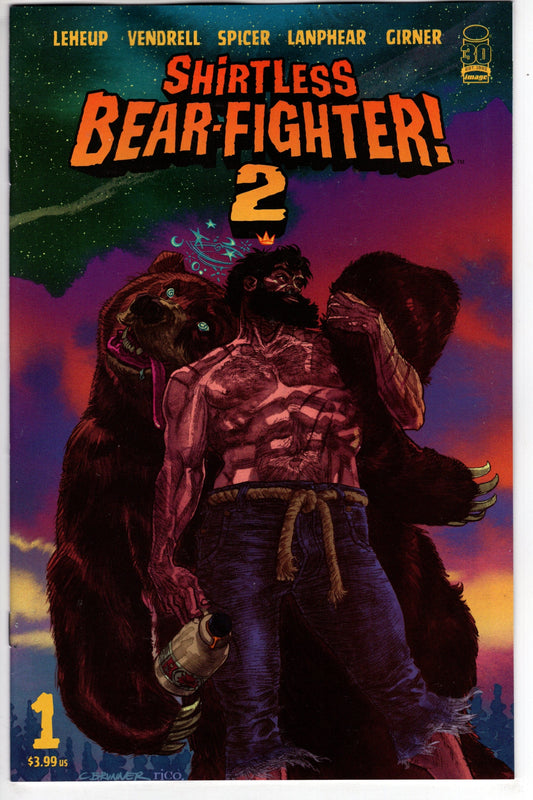 IMAGE COMICS COMIC BOOKS SHIRTLESS BEAR-FIGHTER 2 #1 (OF 7) CVR B BRUNNER