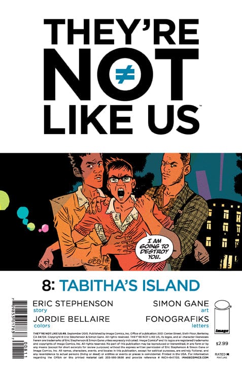 IMAGE COMICS Comics NM/VF THEYRE NOT LIKE US #8