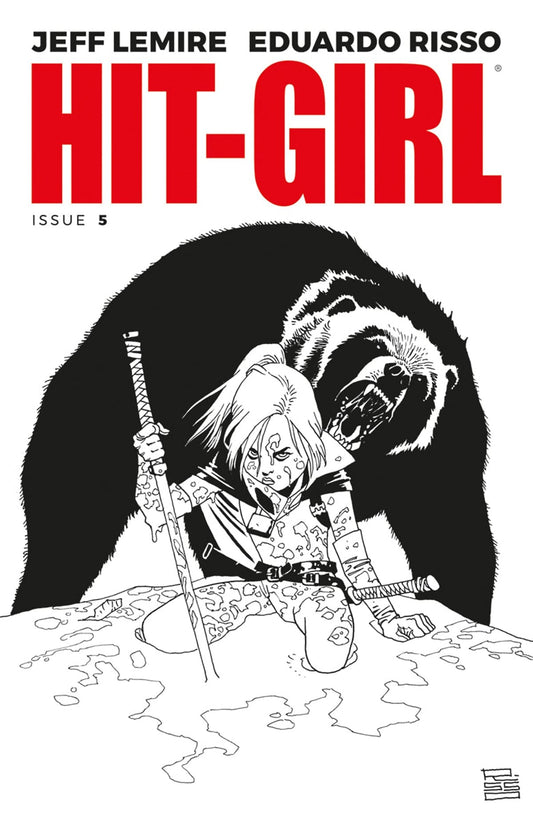 IMAGE COMICS Comics VF/NM HIT-GIRL #5 CVR B B&W RISSO (MR)
