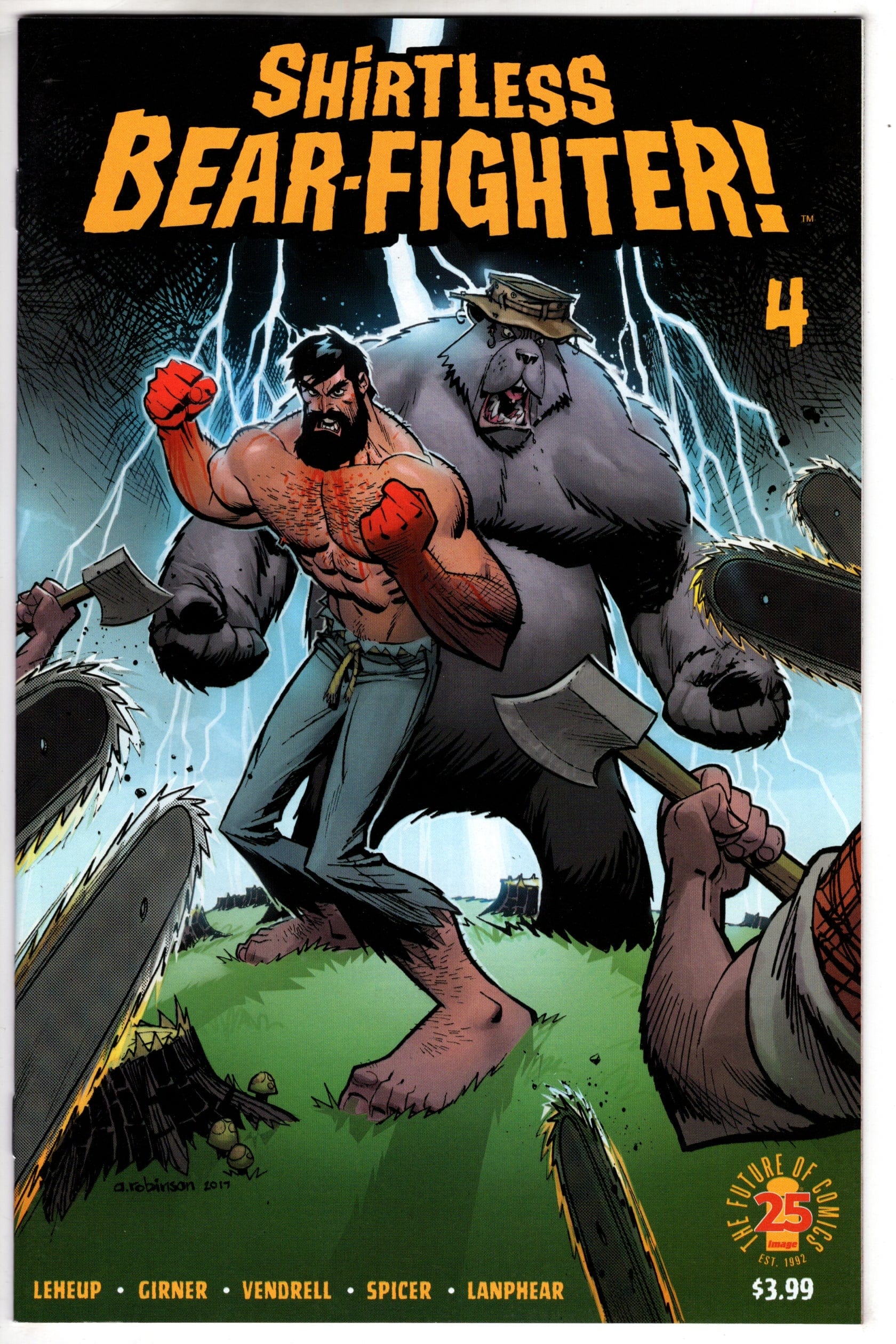 IMAGE COMICS IMAGE COMICS SHIRTLESS BEAR-FIGHTER #4 (OF 5) CVR A ROBINSON (MR)