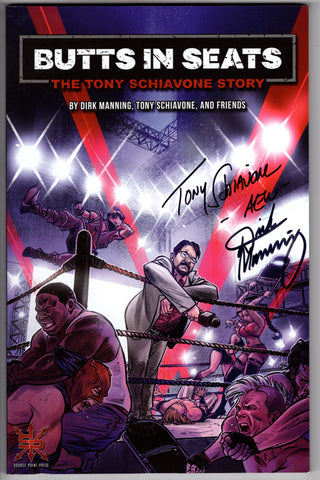 BUTTS IN SEATS THE TONY SCHIAVONE STORY SIGNED - Packrat Comics