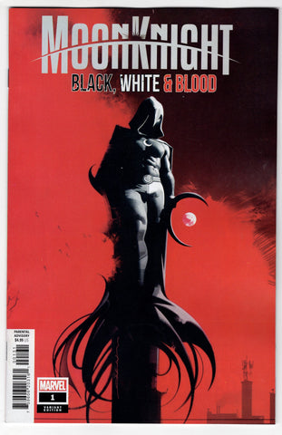 MOON KNIGHT BLACK WHITE BLOOD #1 (OF 4) DEKAL VARIANT - Packrat Comics