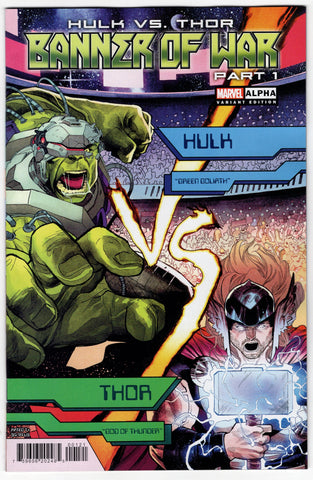HULK VS THOR BANNER WAR ALPHA #1 COCCOLO VARIANT - Packrat Comics