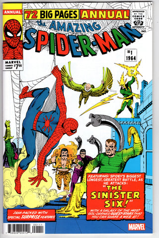 AMAZING SPIDER-MAN ANNUAL #1 FACSIMILE EDITION - Packrat Comics