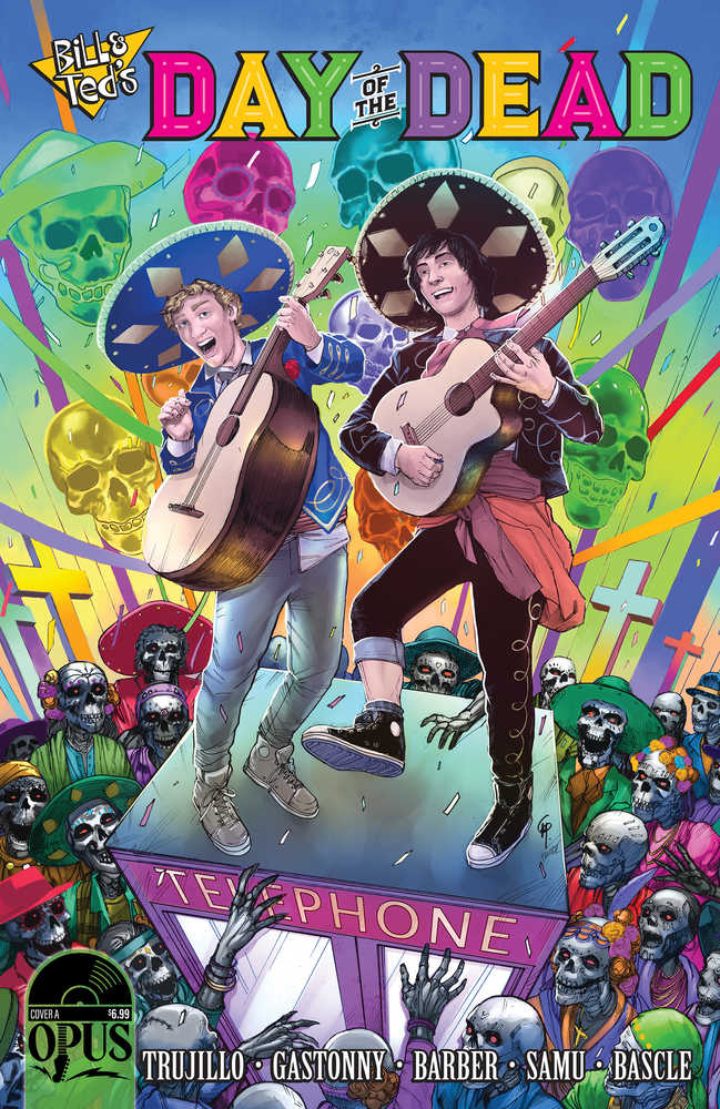 INCENDIUM LLC COMIC BOOK Bill & Teds Day Of Dead One Shot Cover A Gastonny