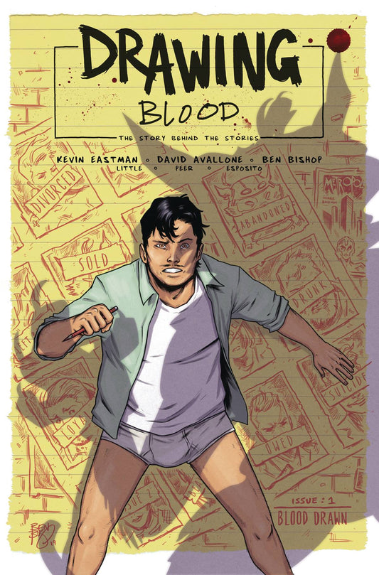 KEVIN EASTMAN STUDIOS KEVIN EASTMAN STUDIOS DRAWING BLOOD SPLILLED INK #1 (OF 4) CVR A BISHOP (MR)