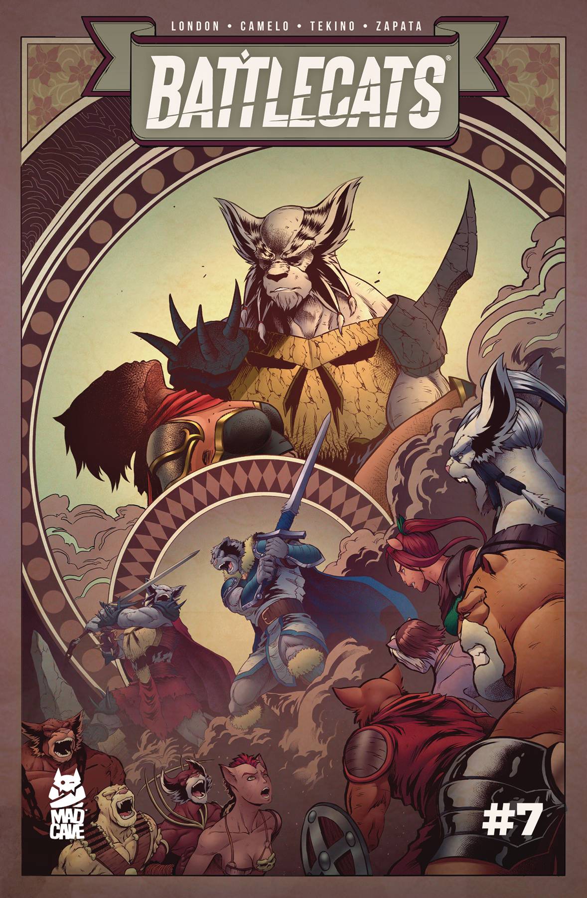 MAD CAVE STUDIOS COMIC BOOK VF/NM BATTLECATS VOL 3 #7