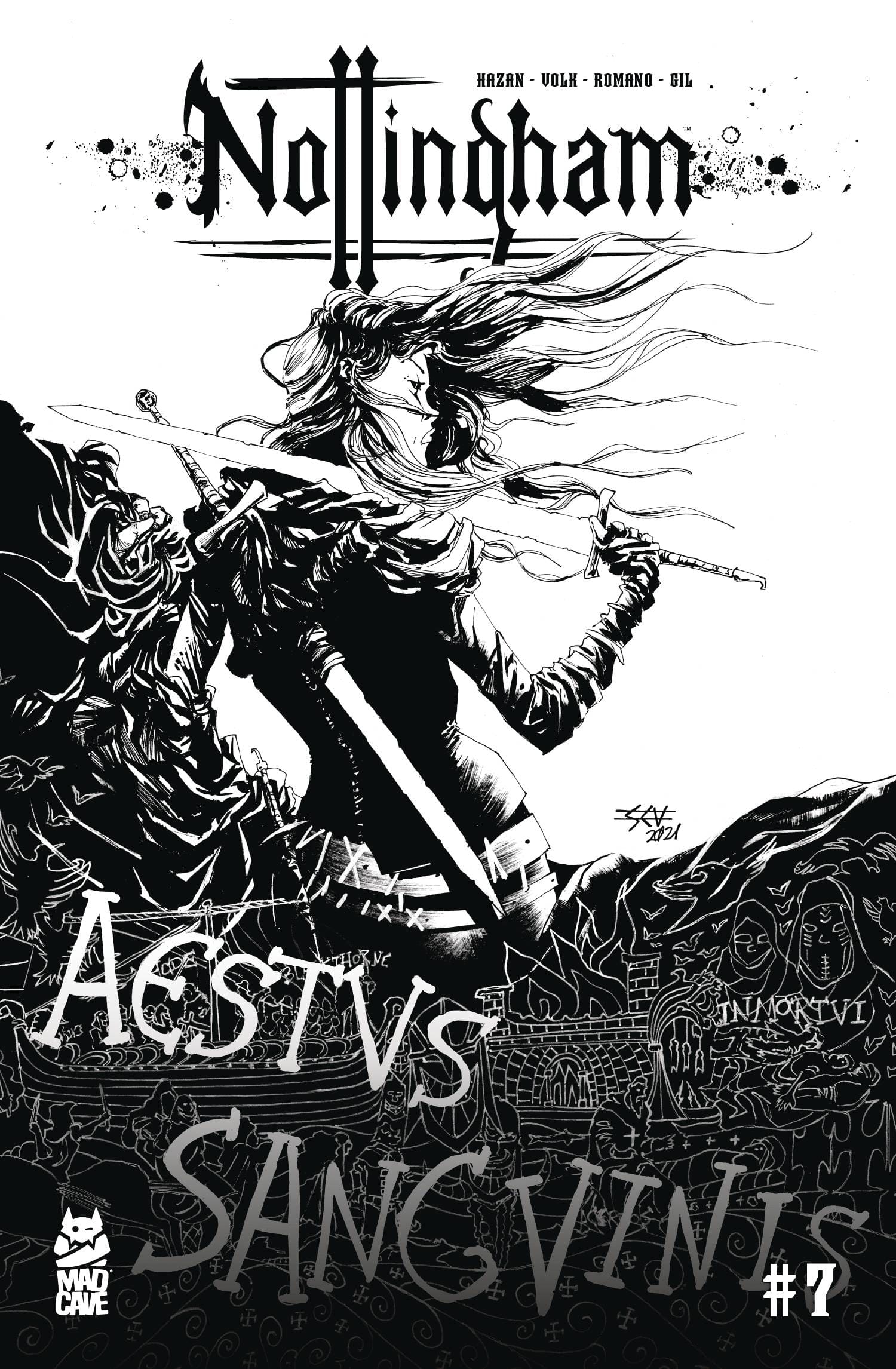 MAD CAVE STUDIOS Comics NOTTINGHAM #7  CVR B VOLK & ROMANO