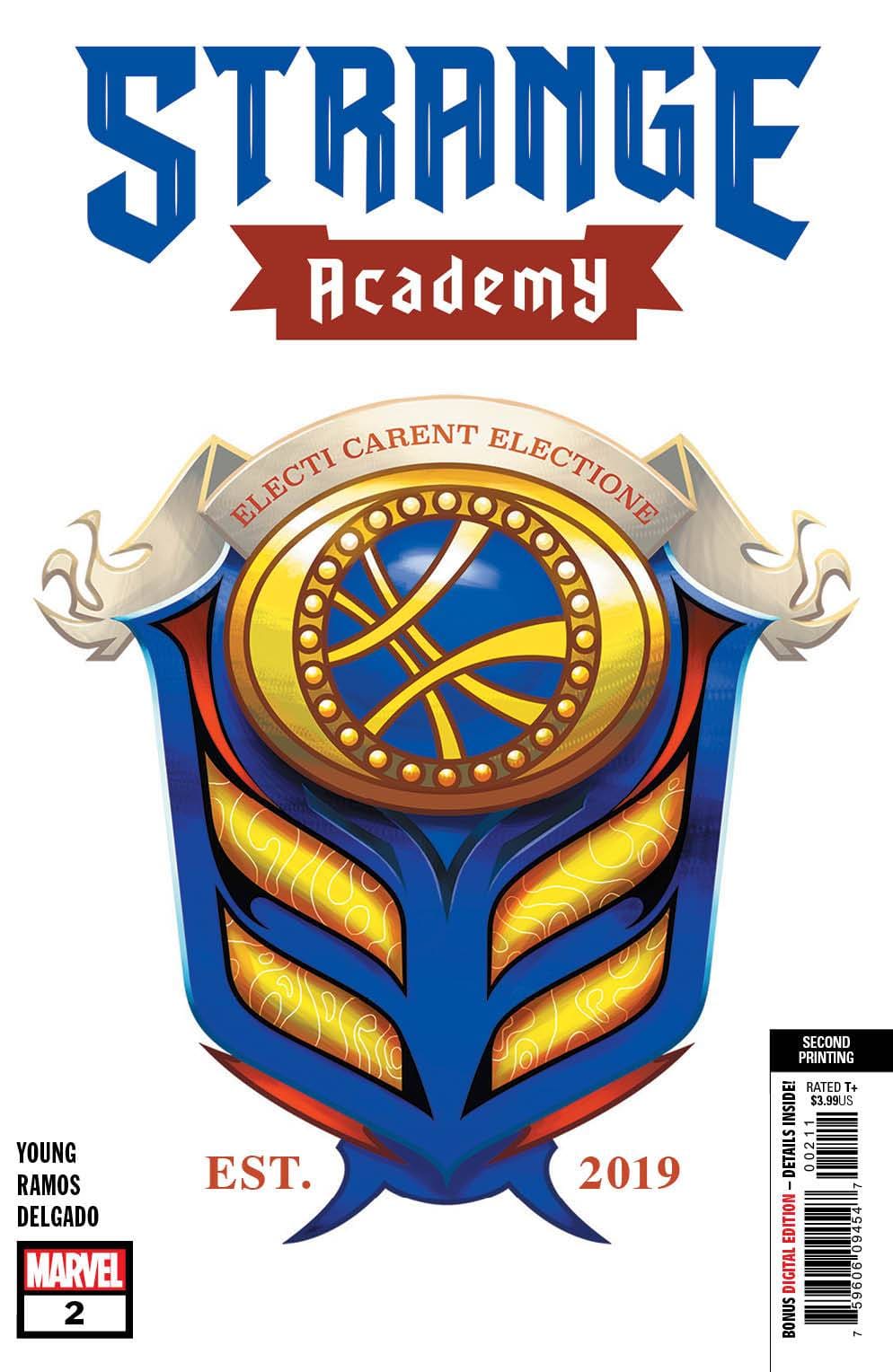 Marvel COMIC BOOK STRANGE ACADEMY #2 2ND PTG VAR