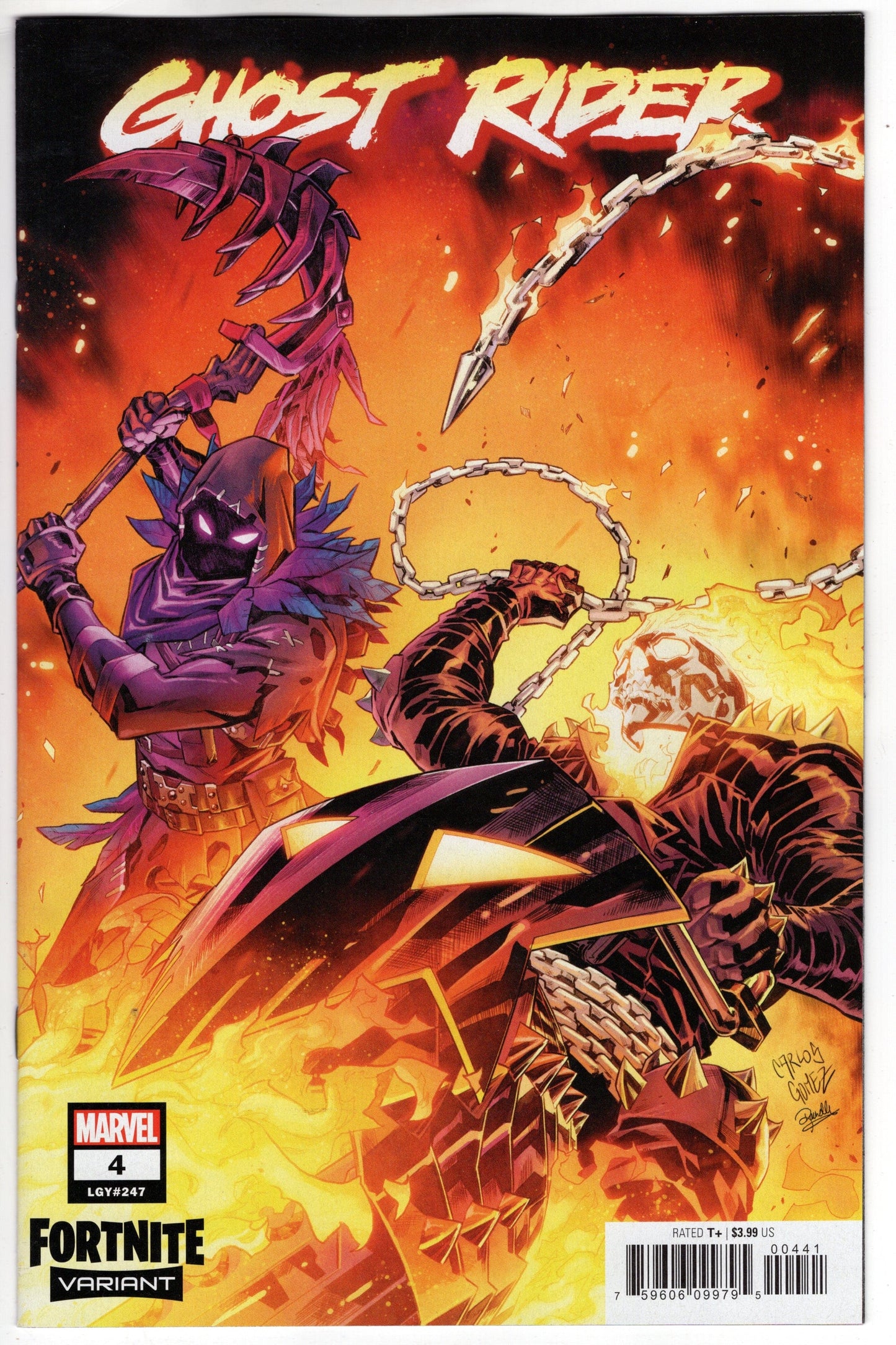 Marvel COMIC BOOK VF/NM Ghost Rider #4 Carlos Gomez Fortnite Variant