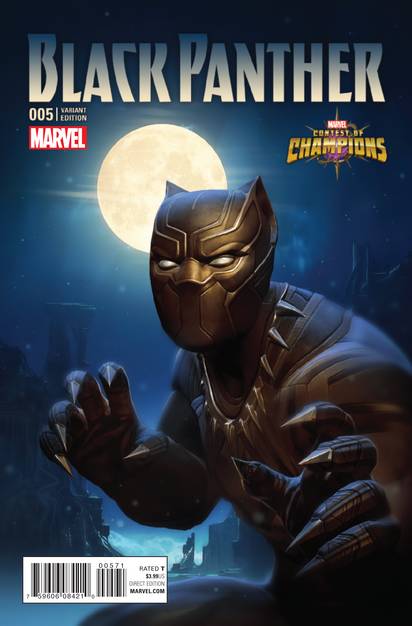 MARVEL COMICS BLACK PANTHER #5 KABAM CONTEST OF CHAMPIONS GAME VAR