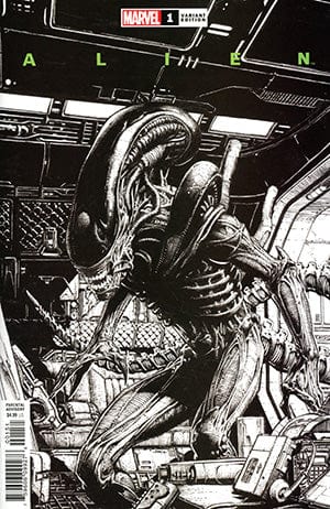 MARVEL COMICS COMIC BOOK Alien #1 Cover P Incentive David Finch Launch Sketch Cover