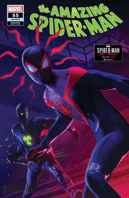 MARVEL COMICS COMIC BOOK AMAZING SPIDER-MAN #55 HORTON SPIDER-MAN MILES MORALES VAR L