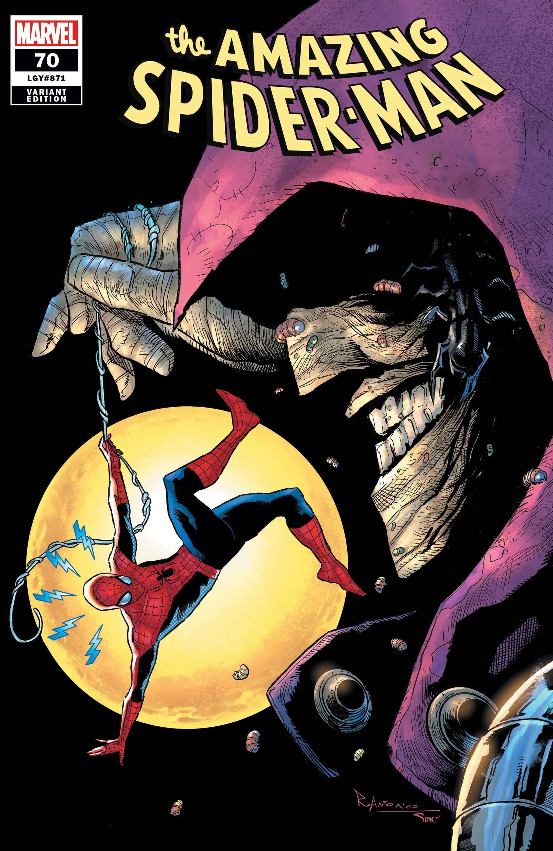 MARVEL COMICS comic book AMAZING SPIDER-MAN #70 ANTONIO VAR SINW