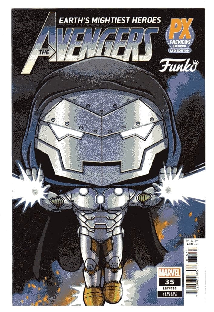 MARVEL COMICS COMIC BOOK AVENGERS #35 FUNKO EXCLUSIVE PX VARIANT