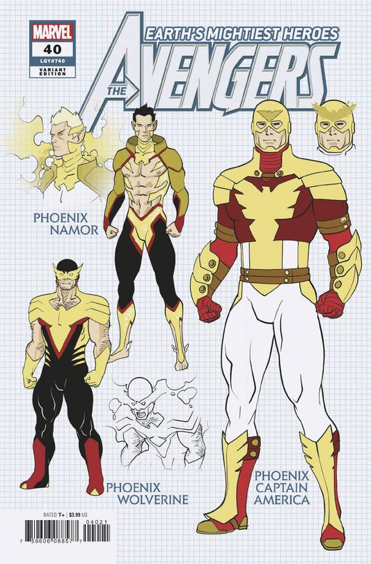 MARVEL COMICS COMIC BOOK AVENGERS #40 GARRON DESIGN VAR