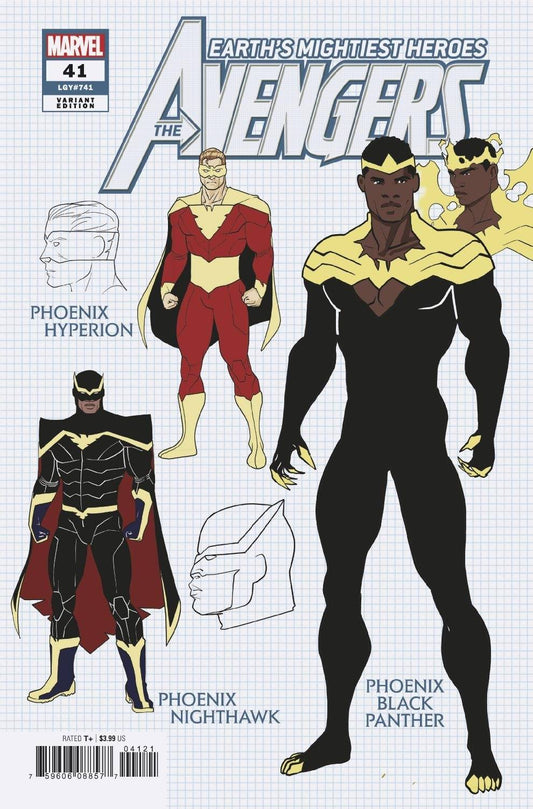 MARVEL COMICS COMIC BOOK AVENGERS #41 GARRON DESIGN VAR
