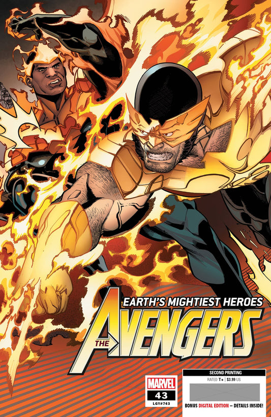MARVEL COMICS COMIC BOOK AVENGERS #43 2ND PTG GARRON VAR