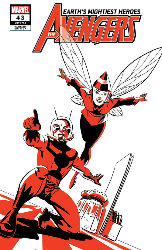 MARVEL COMICS COMIC BOOK AVENGERS #43 ANT-MAN AND WASP TWO-TONE VAR