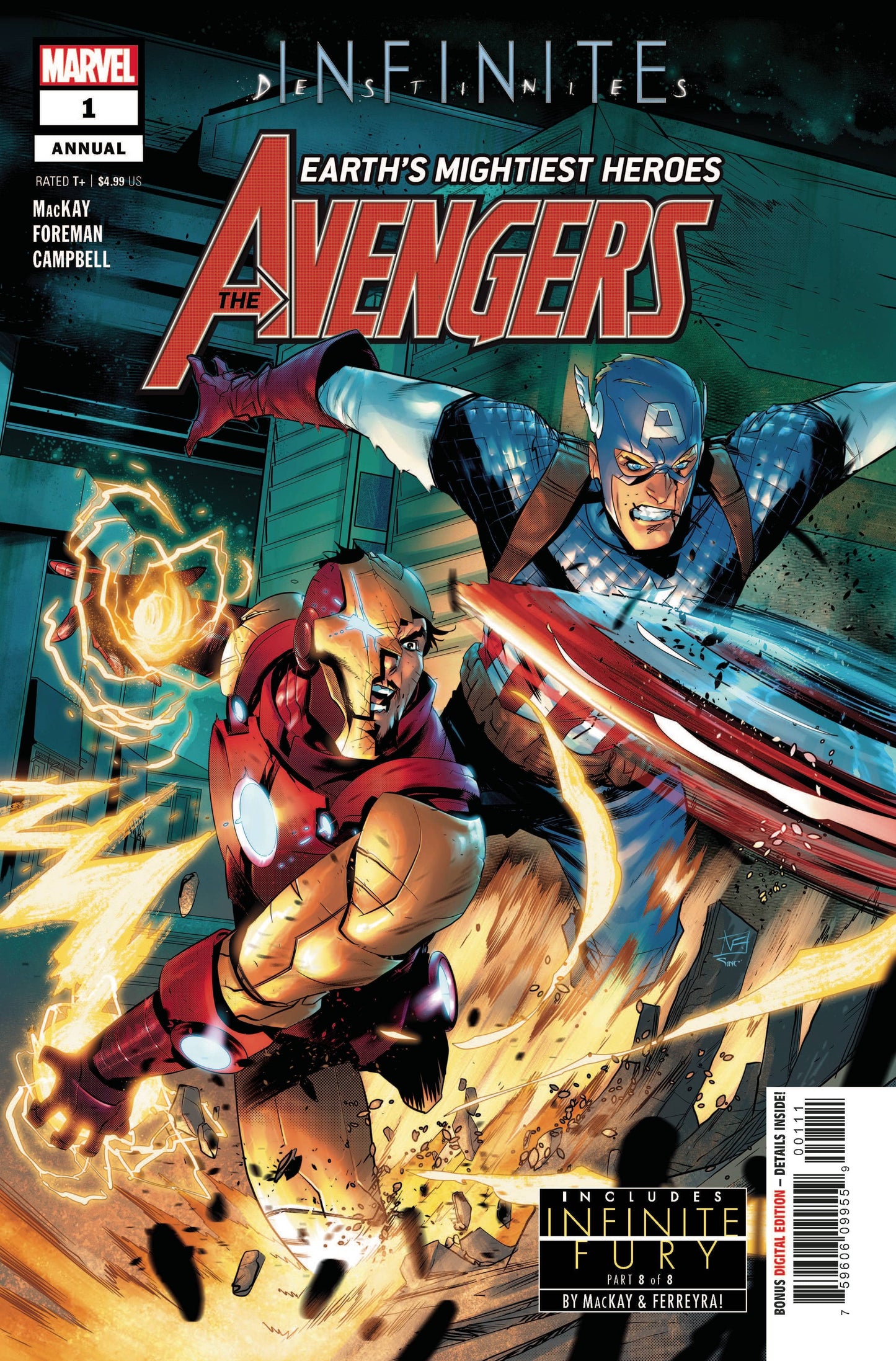 MARVEL COMICS COMIC BOOK AVENGERS ANNUAL #1 INFD