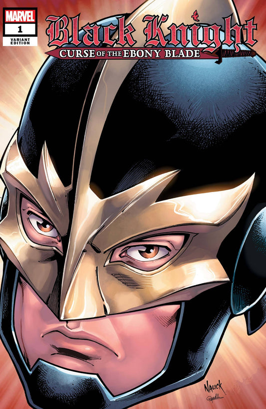 MARVEL COMICS comic book BLACK KNIGHT CURSE EBONY BLADE #1 (OF 5) NAUCK HEADSHOT VAR