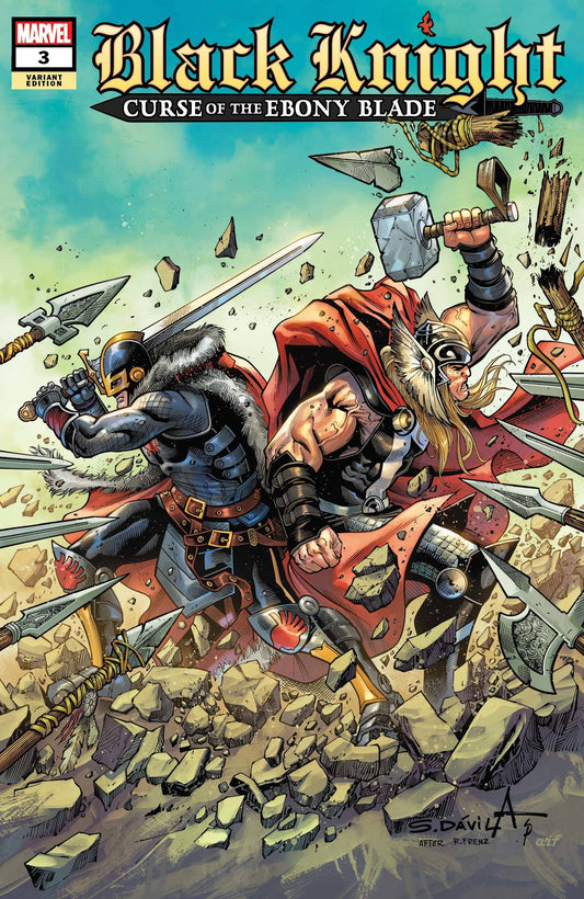 MARVEL COMICS COMIC BOOK BLACK KNIGHT CURSE EBONY BLADE #3 (OF 5) DAVILA VAR