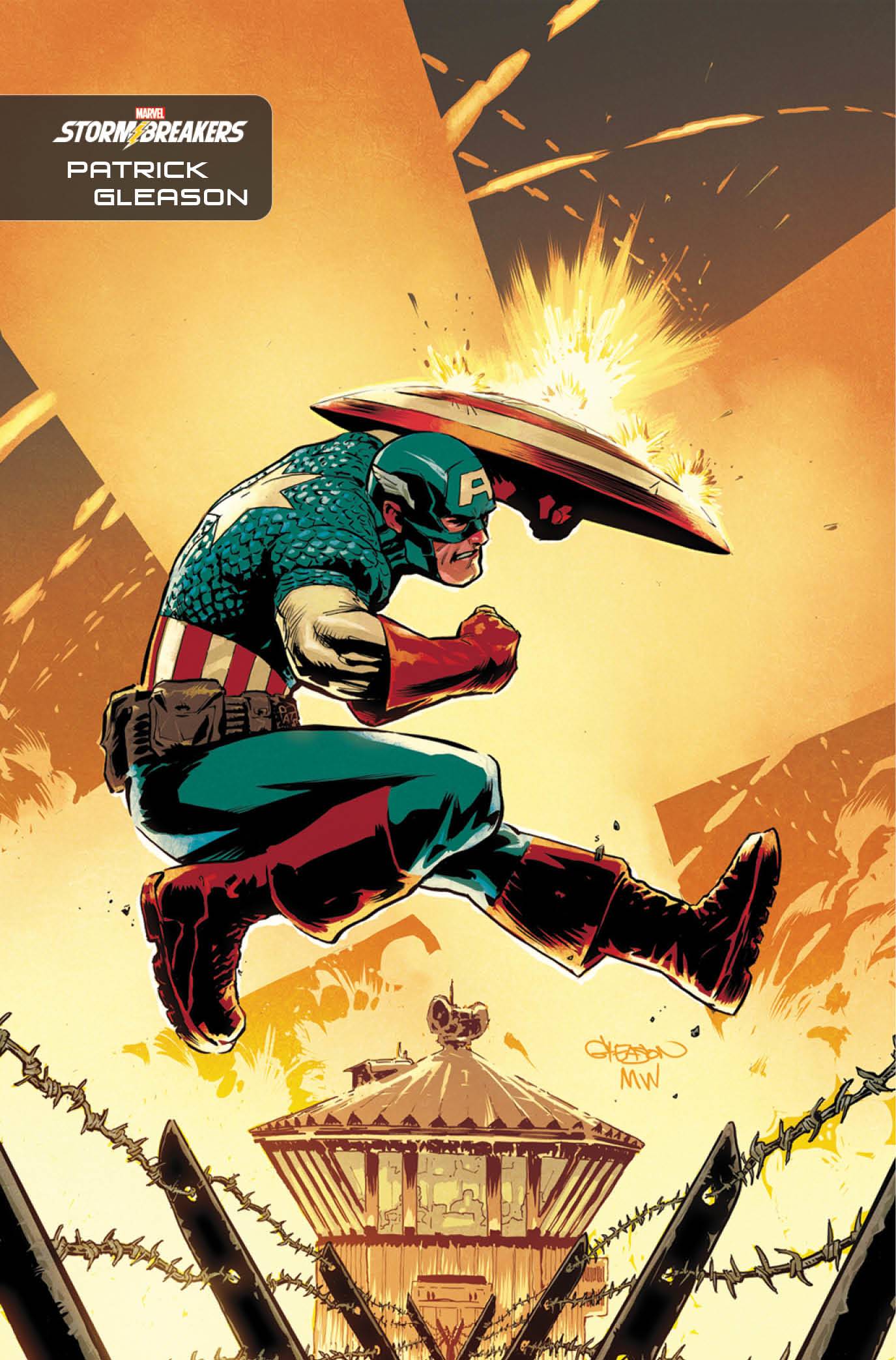MARVEL COMICS COMIC BOOK CAPTAIN AMERICA #27 GLEASON STORMBREAKERS VAR (NET)