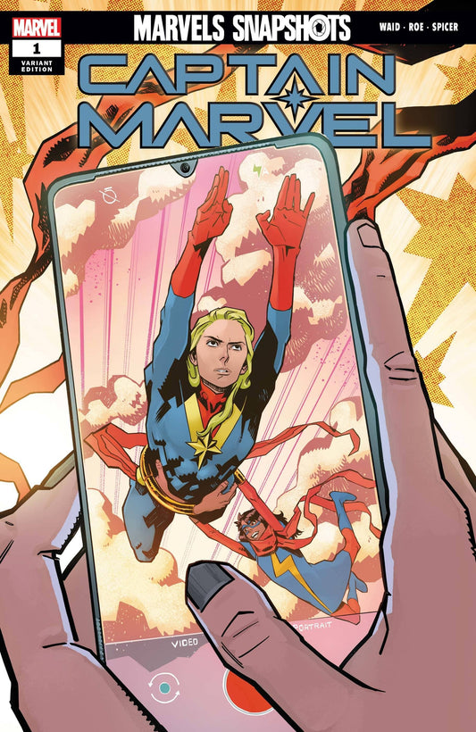 MARVEL COMICS COMIC BOOK CAPTAIN MARVEL MARVELS SNAPSHOTS #1 ROE VAR