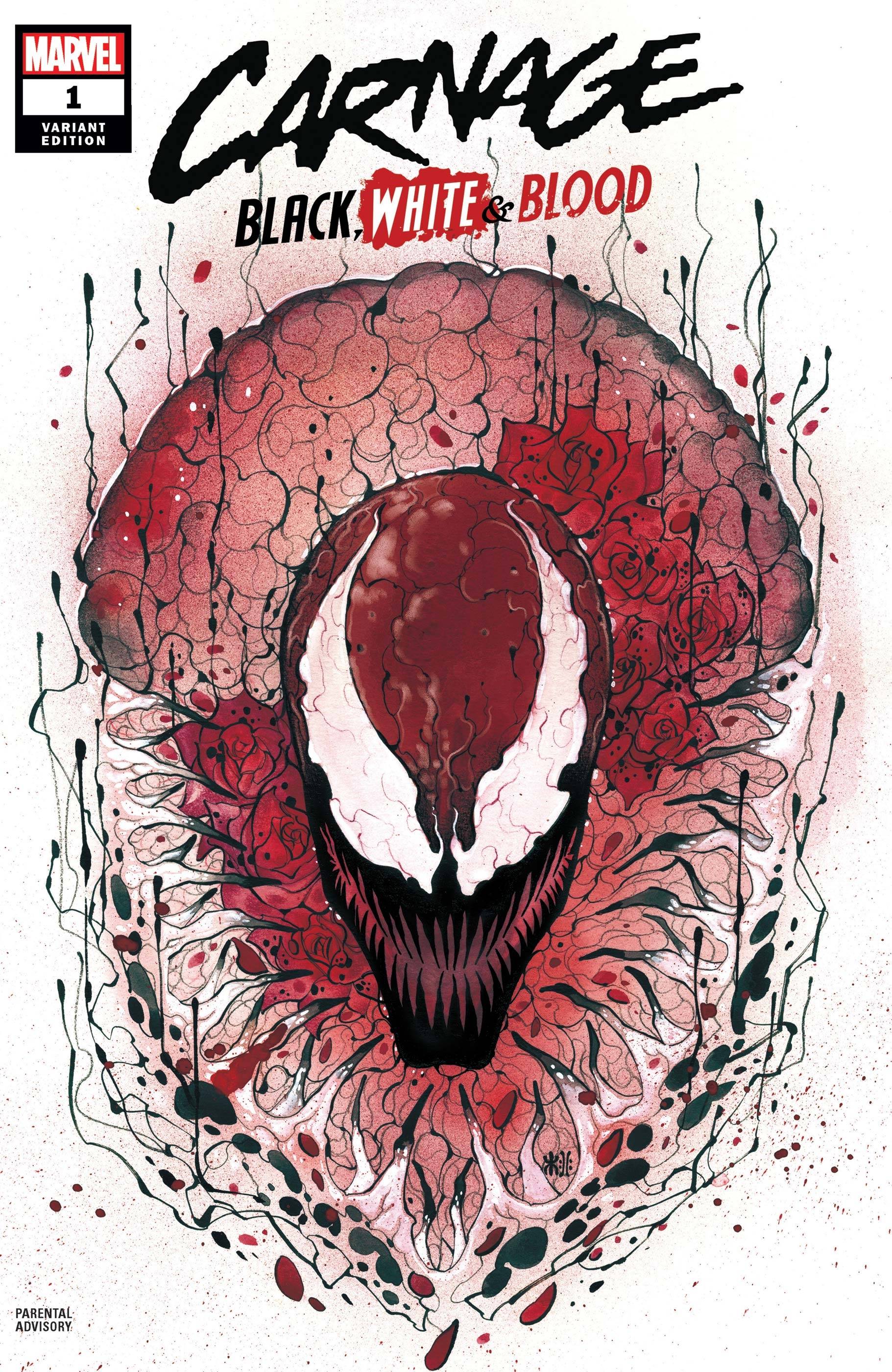 MARVEL COMICS COMIC BOOK CARNAGE BLACK WHITE AND BLOOD #1 (OF 4) MOMOKO VAR