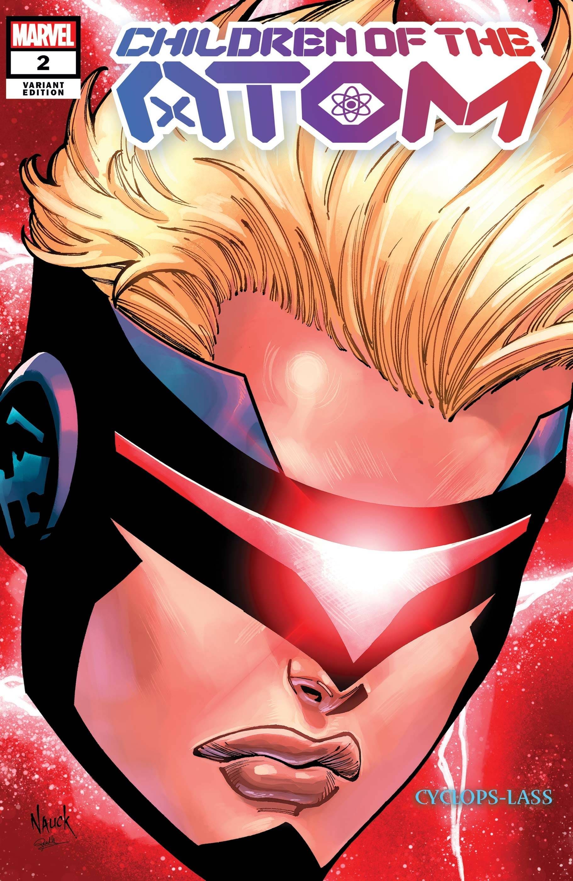 MARVEL COMICS COMIC BOOK CHILDREN OF ATOM #2 NAUCK HEADSHOT VAR