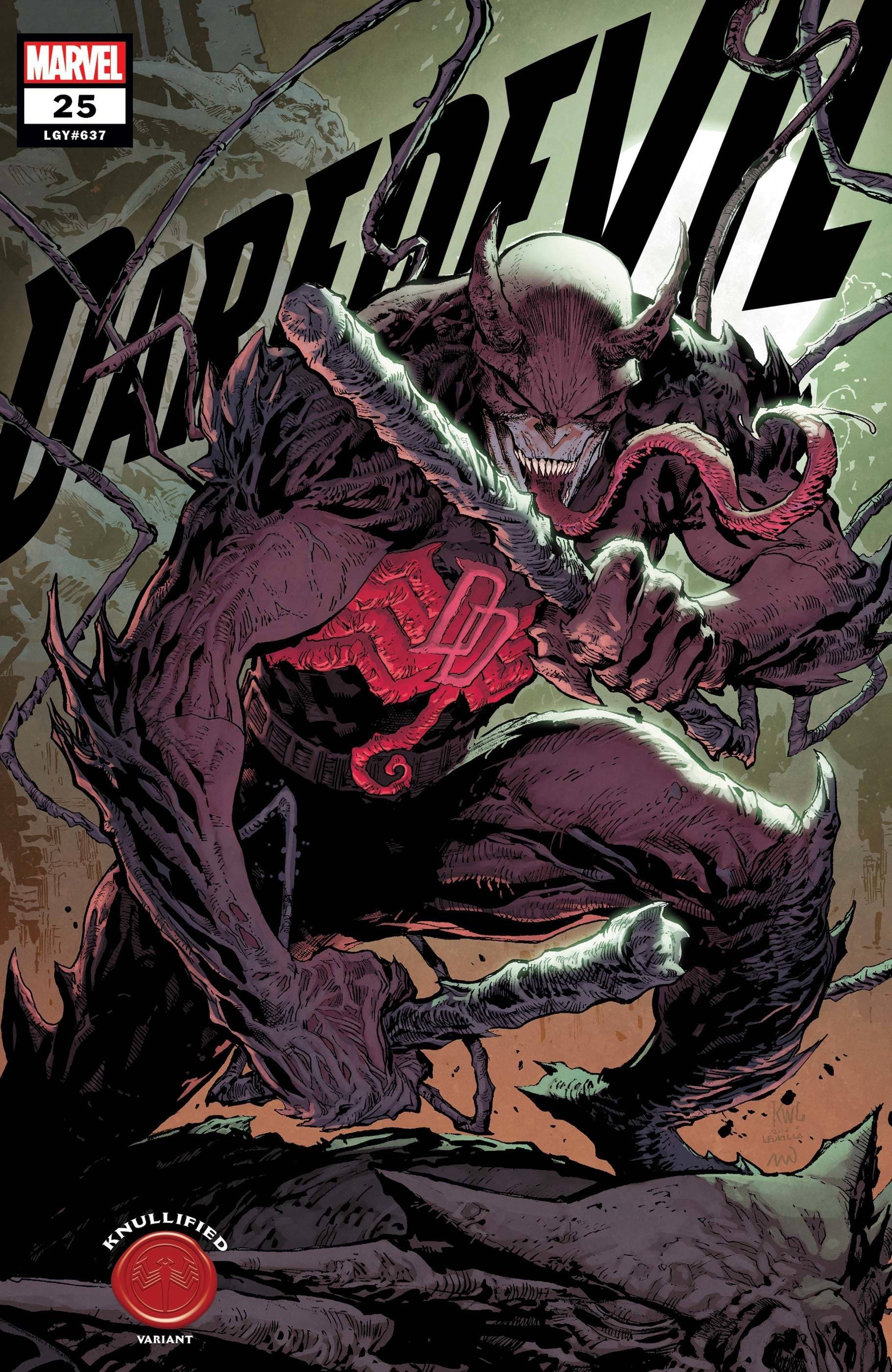 MARVEL COMICS COMIC BOOK DAREDEVIL #25 LASHLEY KNULLIFIED VAR