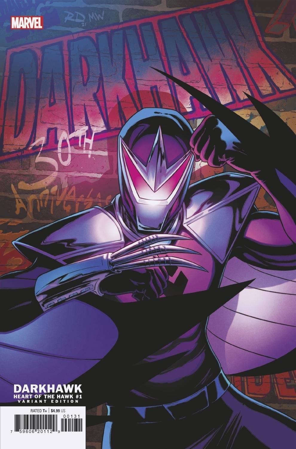 MARVEL COMICS COMIC BOOK DARKHAWK HEART OF HAWK #1 DAUTERMAN VAR