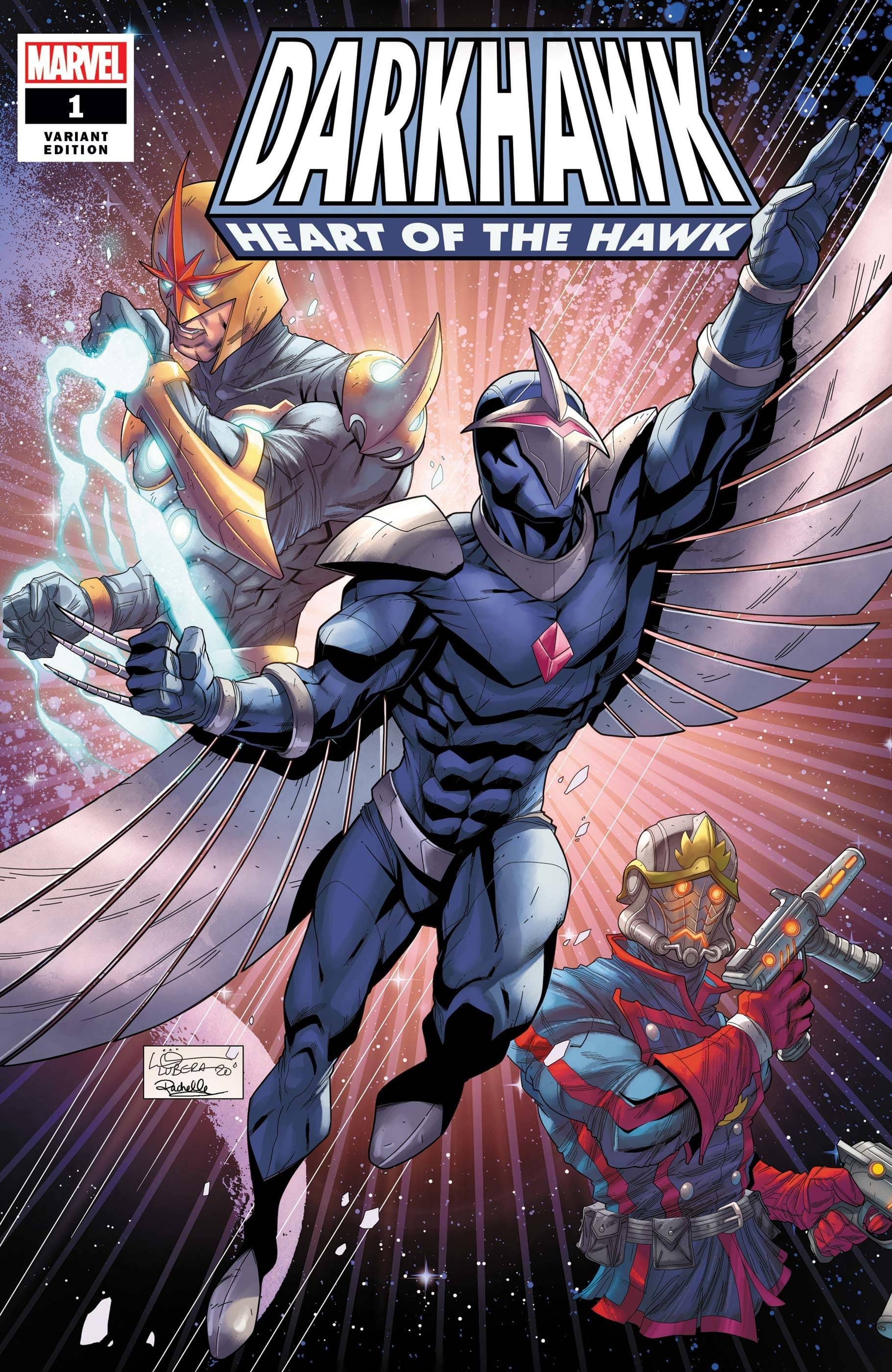 MARVEL COMICS COMIC BOOK DARKHAWK HEART OF HAWK #1 LUBERA VAR