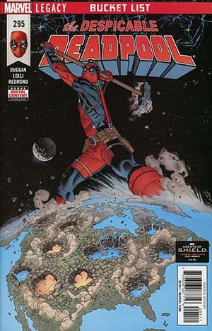 MARVEL COMICS COMIC BOOK DESPICABLE DEADPOOL #295 LEG VF