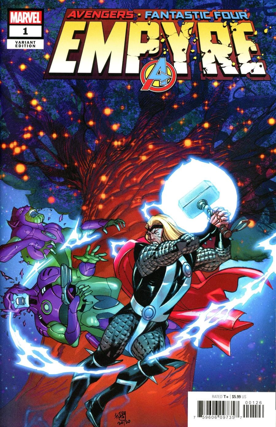MARVEL COMICS COMIC BOOK Empyre #1 Cover P Incentive Secret Variant Cover