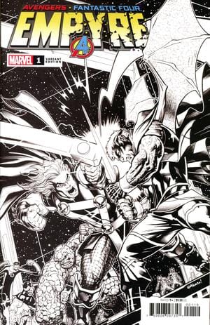 MARVEL COMICS COMIC BOOK Empyre #1 Cover Q Incentive Ed Mcguinness Launch Sketch Variant Cover