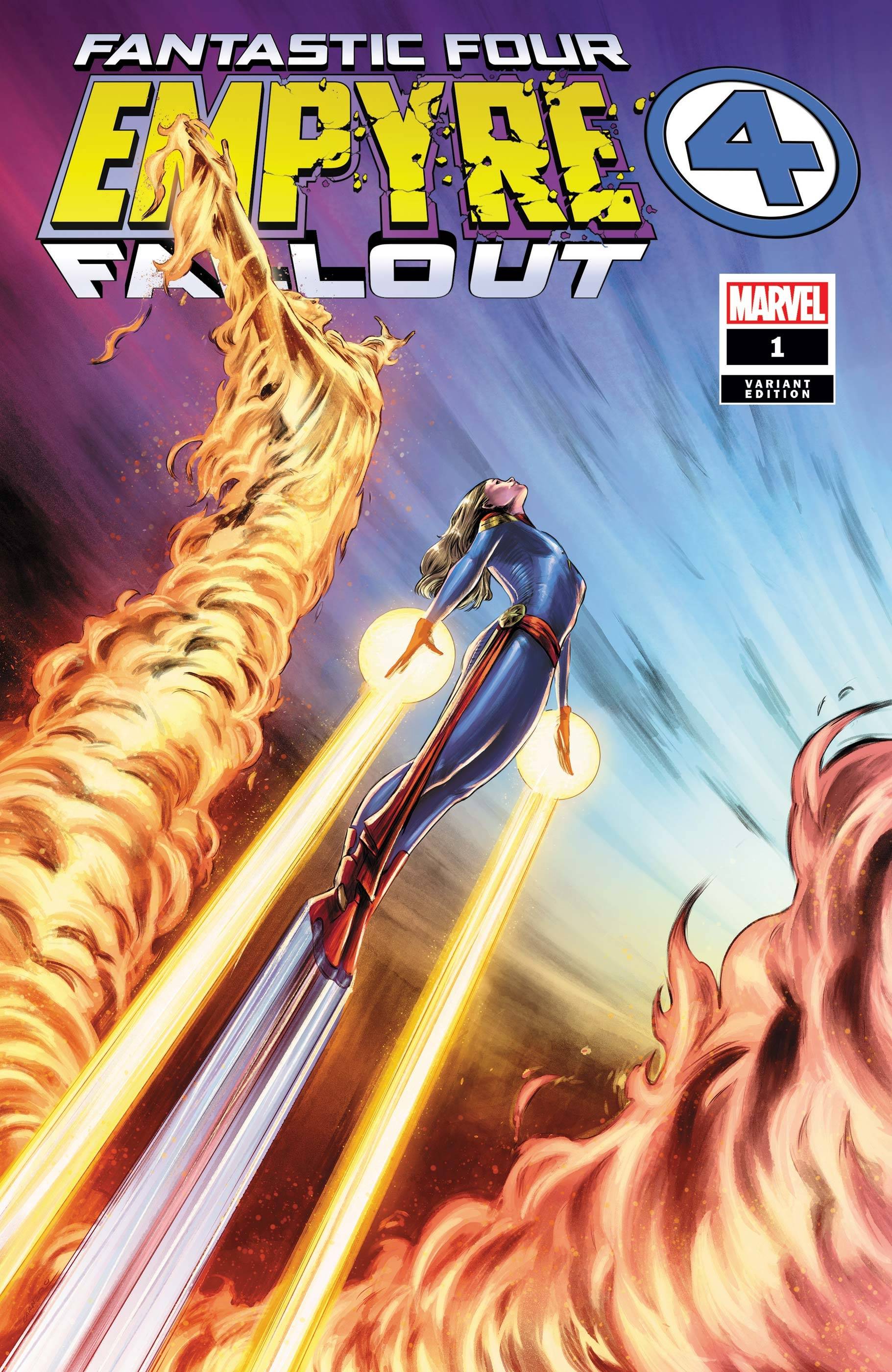 MARVEL COMICS COMIC BOOK EMPYRE FALLOUT FANTASTIC FOUR #1 CARNERO VAR