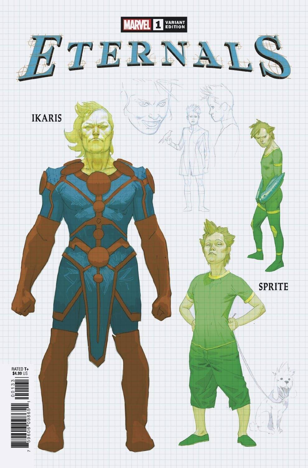 MARVEL COMICS COMIC BOOK ETERNALS #1 RIBIC DESIGN VAR