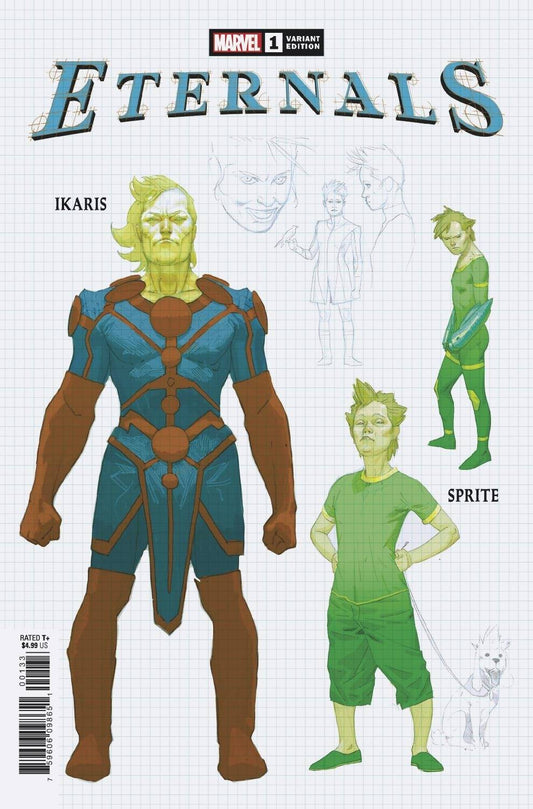 MARVEL COMICS COMIC BOOK ETERNALS #1 RIBIC DESIGN VAR