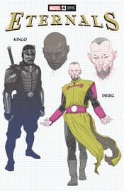 MARVEL COMICS COMIC BOOK ETERNALS #4 RIBIC DESIGN VARIANT