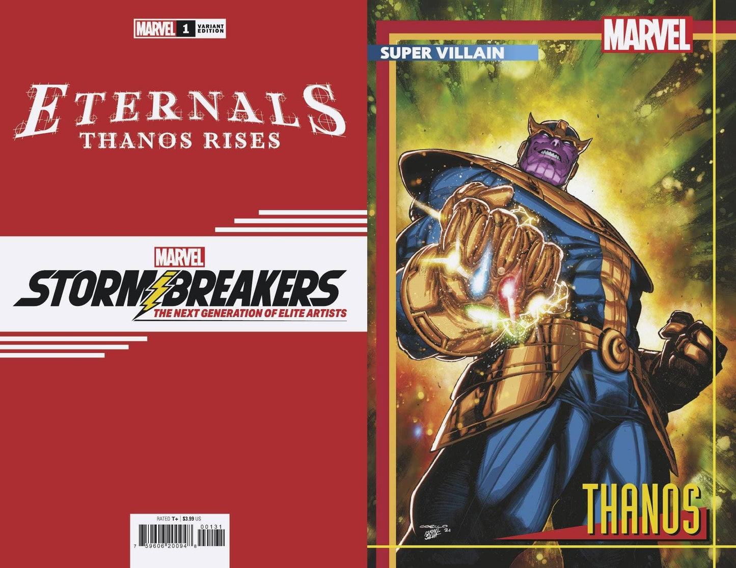MARVEL COMICS COMIC BOOK ETERNALS THANOS RISES #1 COELLO STORMBREAKERS VAR