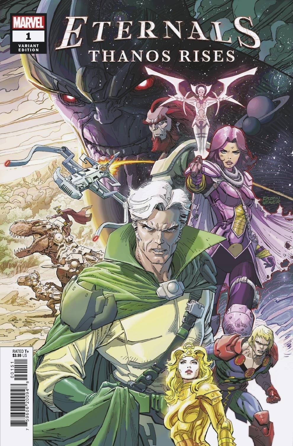 MARVEL COMICS COMIC BOOK ETERNALS THANOS RISES #1 WEAVER VAR