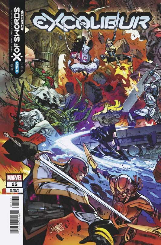 MARVEL COMICS COMIC BOOK EXCALIBUR #15 LARRAZ CONNECTING VAR XOS