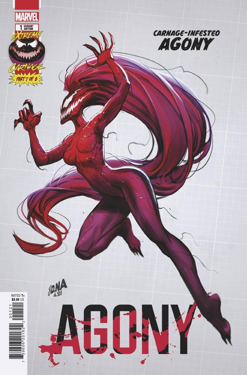 MARVEL COMICS COMIC BOOK EXTREME CARNAGE AGONY #1 NAKAYAMA DESIGN VAR