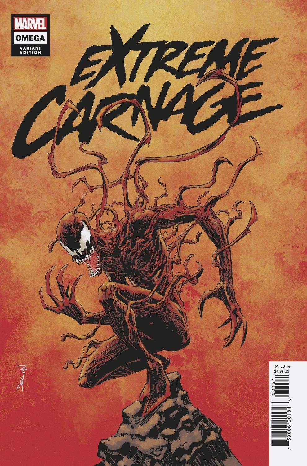MARVEL COMICS COMIC BOOK EXTREME CARNAGE OMEGA #1 SHALVEY VAR