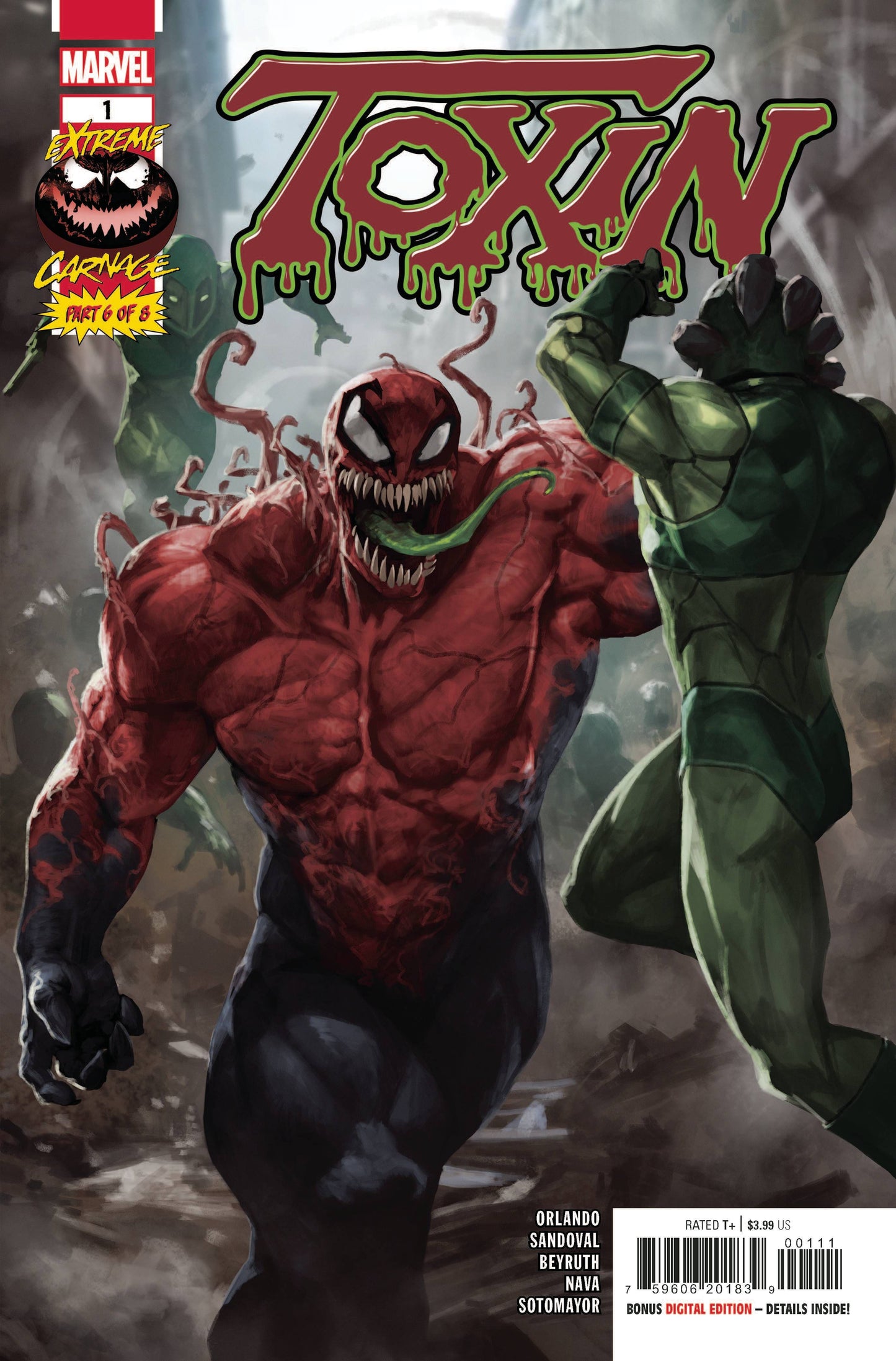 MARVEL COMICS COMIC BOOK EXTREME CARNAGE TOXIN #1