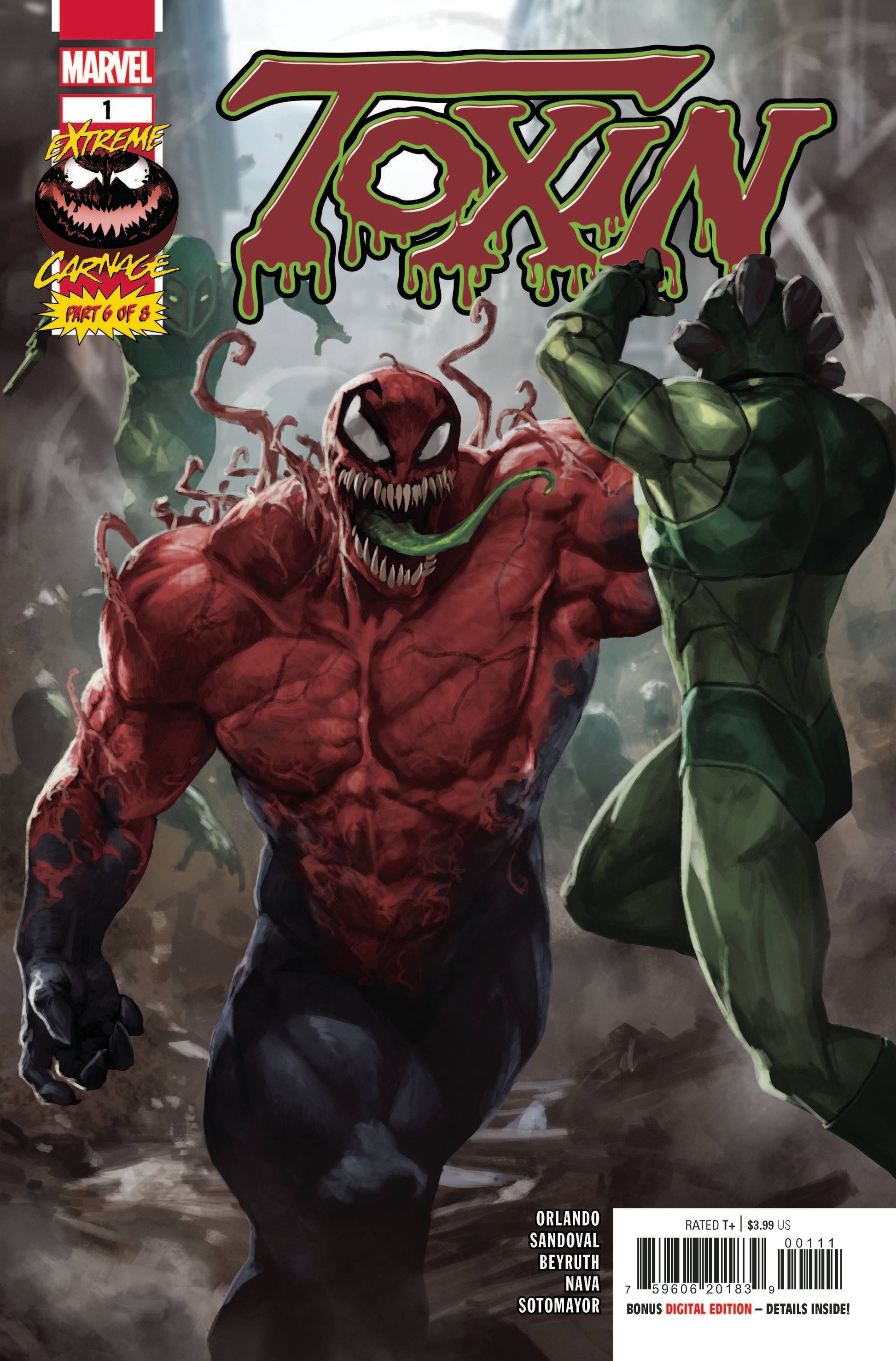 MARVEL COMICS COMIC BOOK EXTREME CARNAGE TOXIN #1