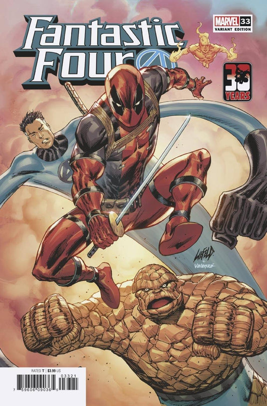 MARVEL COMICS COMIC BOOK FANTASTIC FOUR #33 LIEFELD DEADPOOL 30TH VAR